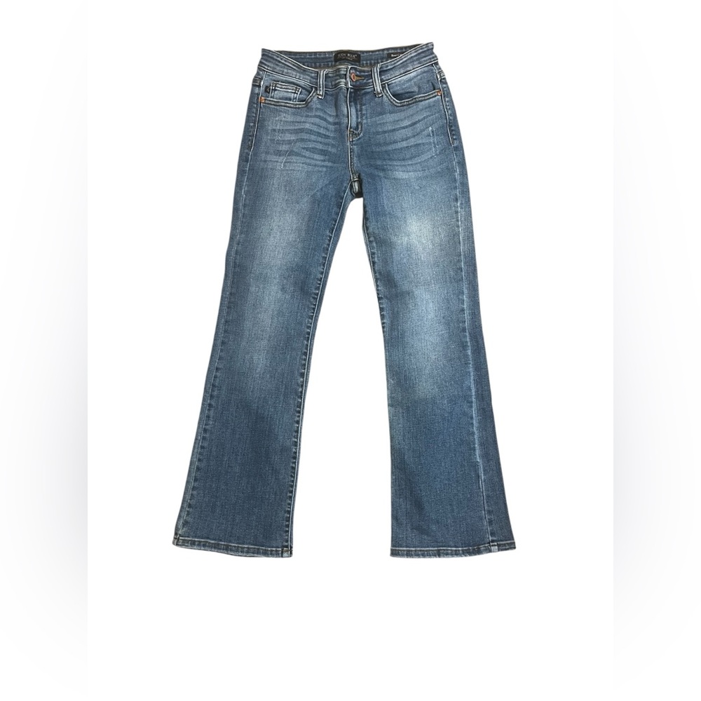 Judy Blue Womens 5/27 Boot Cut Jeans Medium Wash Stretch Denim Blue